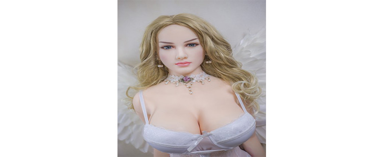 Angel posture, white clothes, big breasts, fat hips and big hips, give you sexual protection Silicon sex doll 158cm ange