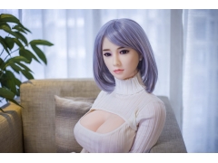 Adult Products - Silicon sex doll 158cm DreamCute little asian girl, attracting gray ball head. Tight and big chest business clothe