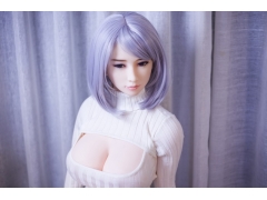 Adult Products - Silicon sex doll 158cm DreamCute little asian girl, attracting gray ball head. Tight and big chest business clothe