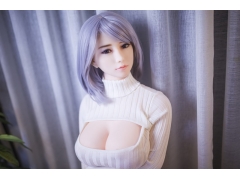 Adult Products - Silicon sex doll 158cm DreamCute little asian girl, attracting gray ball head. Tight and big chest business clothe