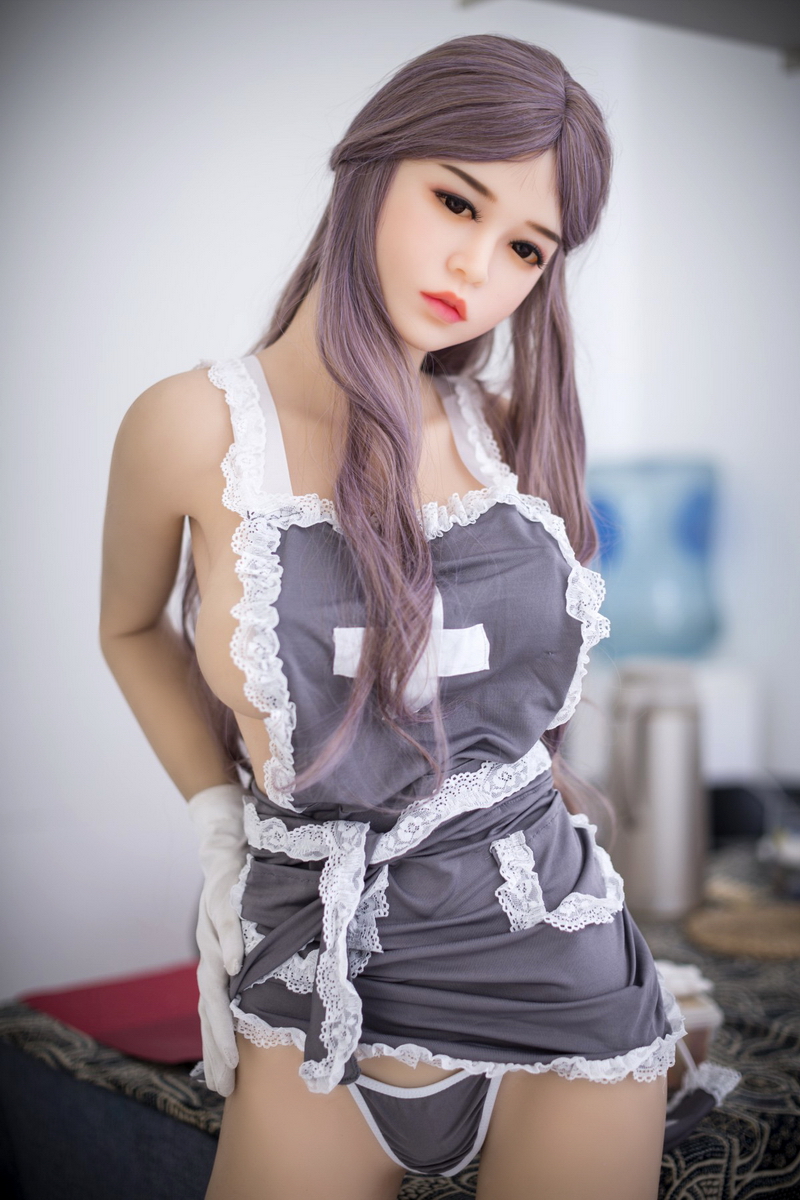 Nurse kitten, the most concerned Silicon sex doll 158cm nurse with brown hair full body sex toy for men