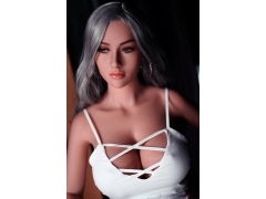 Adult Products - The Pearl of the palm, big chest, green hair, unlimited fantasy Silicon sex doll 158cm men toys sex adult real