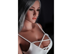Adult Products - The Pearl of the palm, big chest, green hair, unlimited fantasy Silicon sex doll 158cm men toys sex adult real