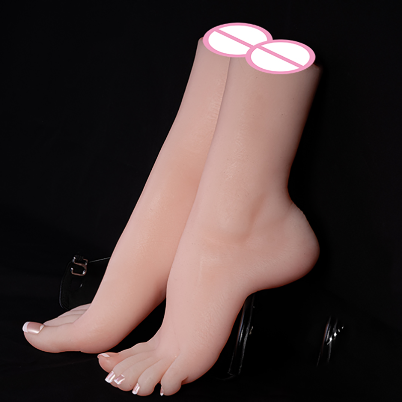 Soft elastic foot artificial vagina men masturbator cup sex toy feet for men adult sex