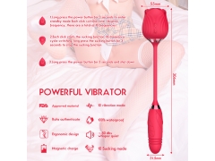 Masturbators - Silicone Sex Toys Vibrating Rose Clitoral Stimulating Tongue Sucking Vagina Nipple Rose Vibrator For Woman