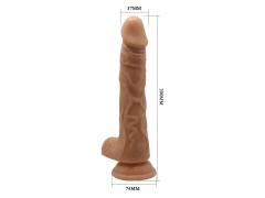 Masturbators - 7.8 inch 200mm pulsating and rotating feast flexible realistic dildos 2.0 erotic penis with suction cup adult sex toys f