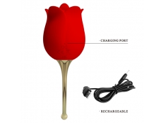 Masturbators - 2022 New Silicone Red Rose 3.0 lips licking Tongue Suction Vibrating Clitoral Sucking Women Sex Toys For Female