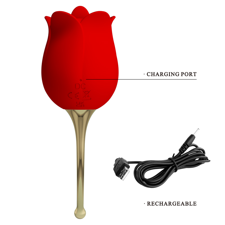 2022 New Silicone Red Rose 3.0 lips licking Tongue Suction Vibrating Clitoral Sucking Women Sex Toys For Female